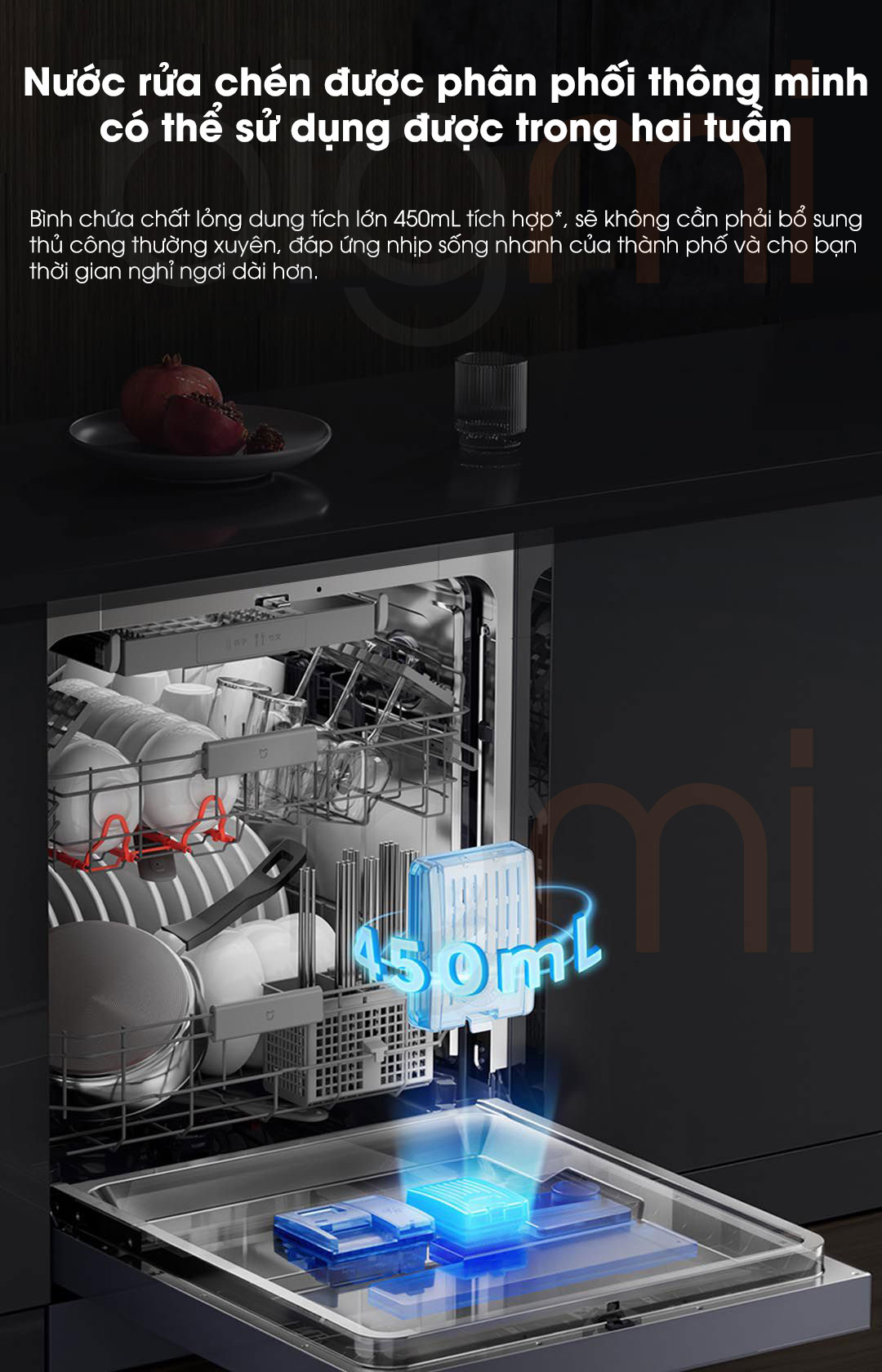 May rua bat Xiaomi Mijia P1 16 Bo Smart Dishwasher 4