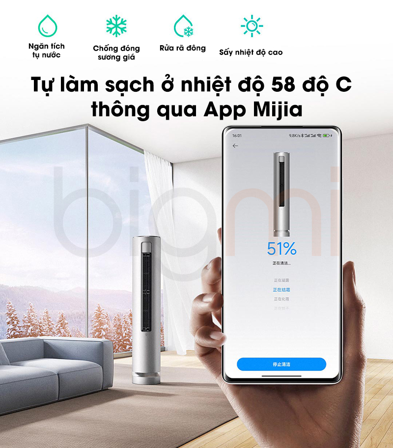 Dieu hoa cay Xiaomi Mijia inverter R1A1 Giai phap toi uu cho chat luong khong khi 8