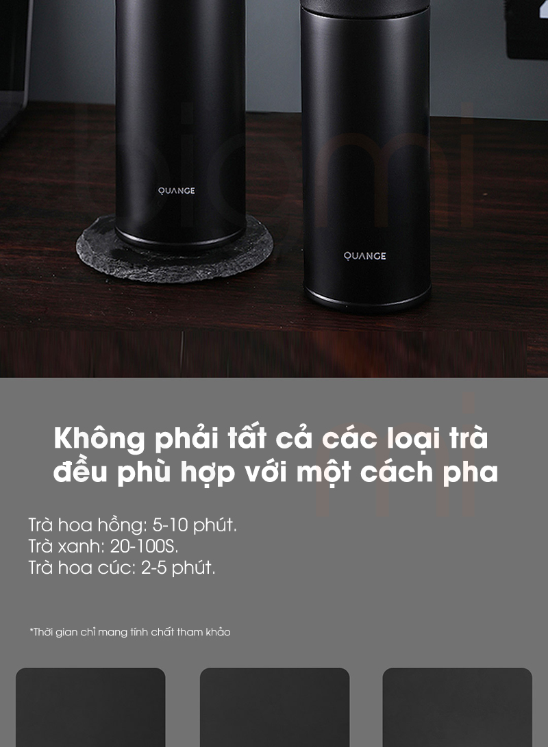 Binh pha tra Quange PC505 400ml hien thi nhiet do Inox 316 cao cap bigmi.vn 4