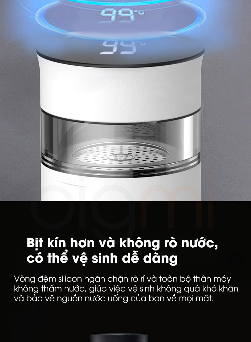 Binh pha tra Quange PC505 400ml hien thi nhiet do Inox 316 cao cap bigmi.vn 8