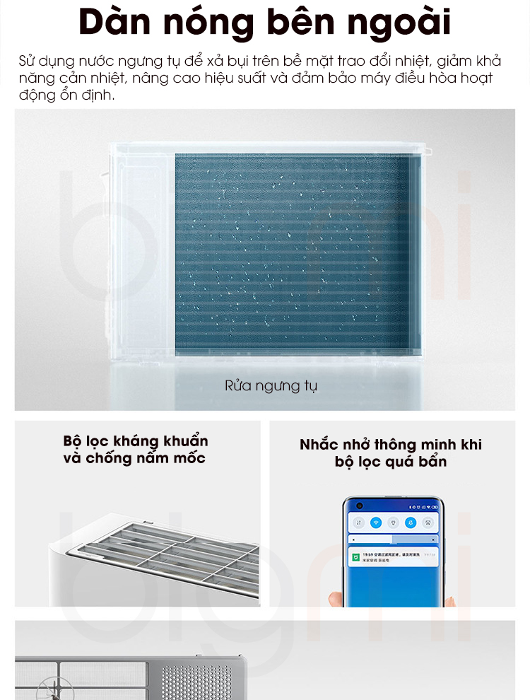 Dieu Hoa Thong Minh Xiaomi Mijia Inverter KFR 50GW N2A1 2HP 12