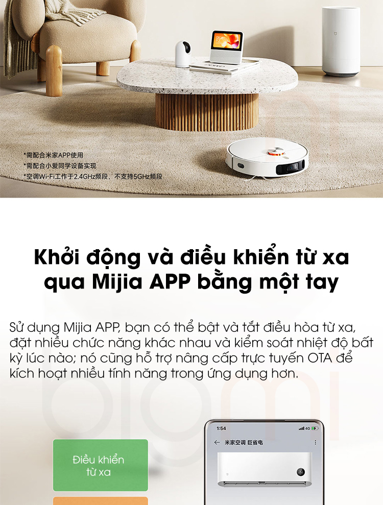 Dieu Hoa Thong Minh Xiaomi Mijia Inverter KFR 50GW N2A1 2HP 16