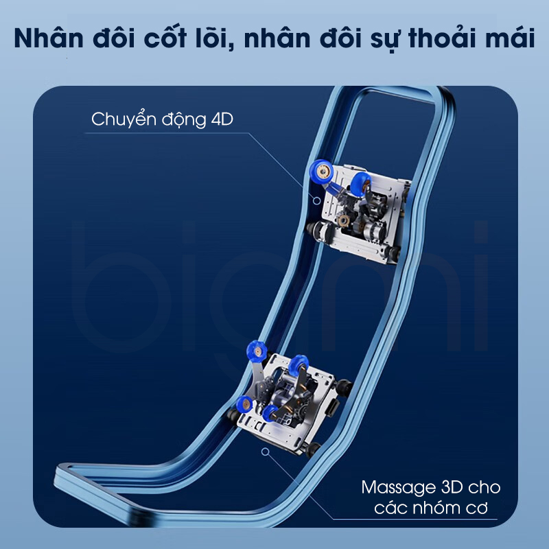 Ghe massage Xiaomi Momoda 4D M880 giup cac nhom co de chiu hon