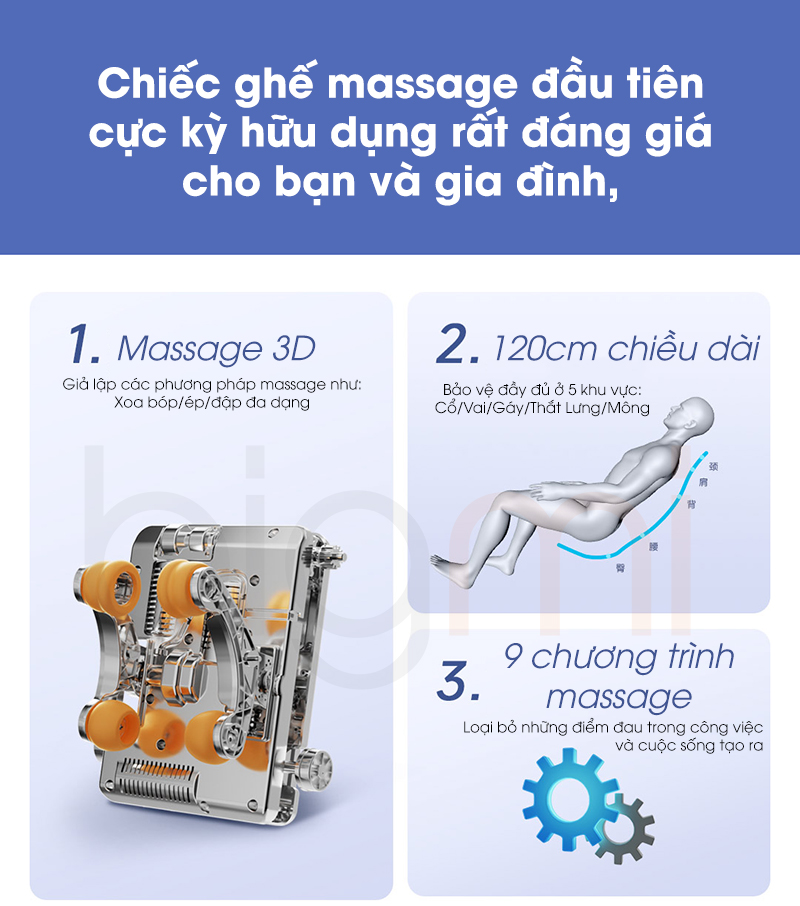 Ghe massage Xiaomi Momoda M510 Pro 3D da nang nho gon 2
