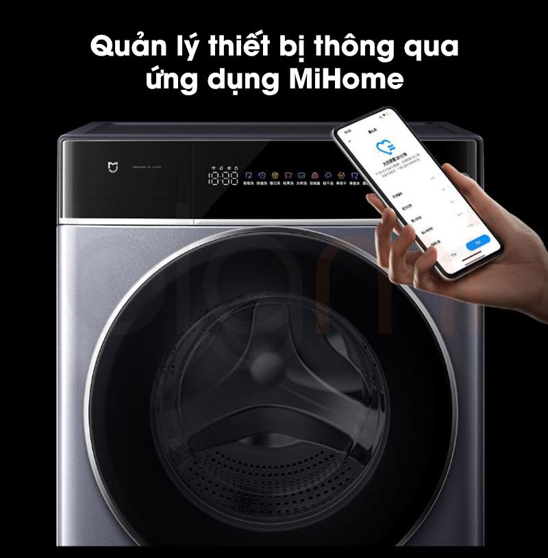 May giat say Xiaomi Mijia MJ301 Pro quan ly thiet bi thong qua App Mijia