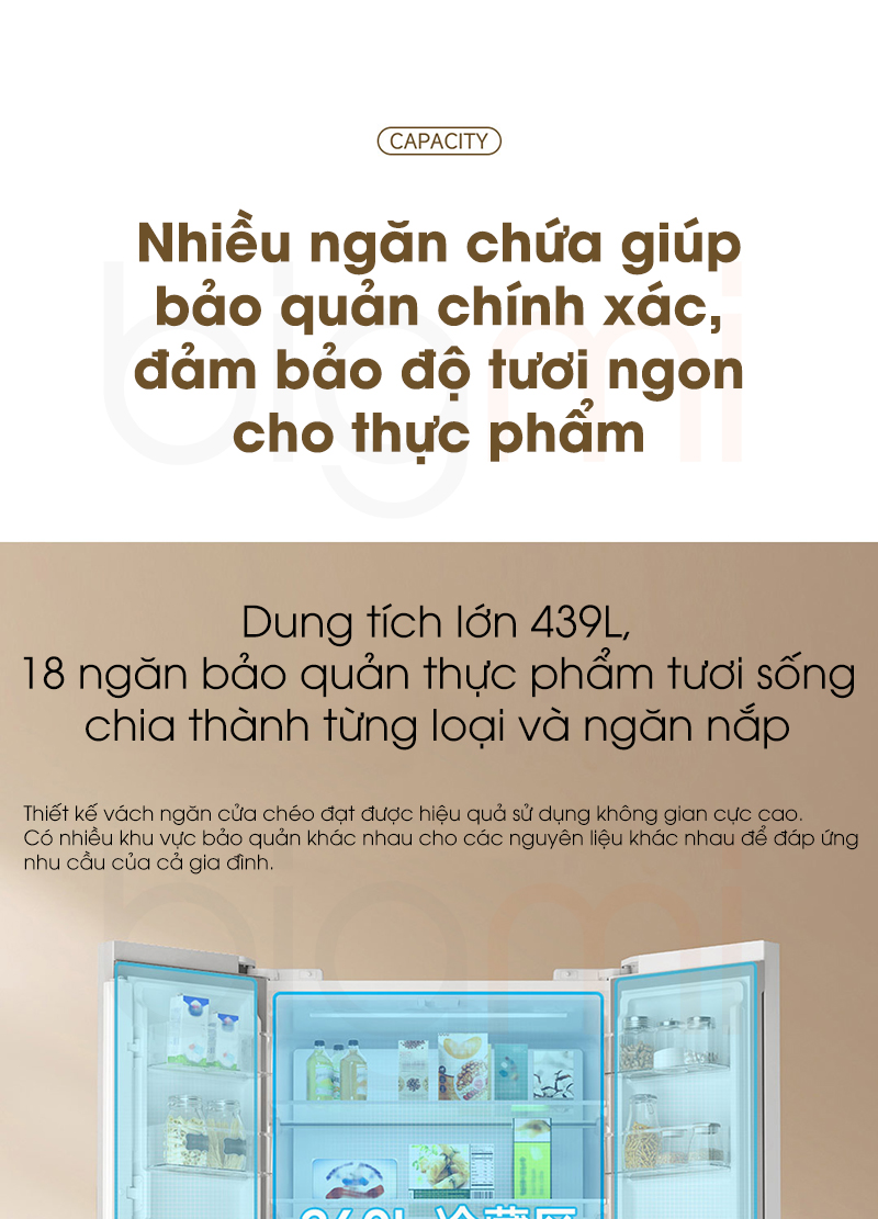 Tu lanh Xiaomi Mijia 439L BCD 439WMBI 15