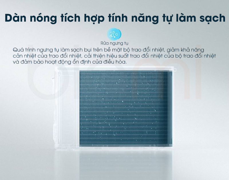 Dieu hoa 2 chieu 1HP Xiaomi Mijia KFR 26W V1A1 9000 BTU dan nong tich hop tinh nang tu ve sinh