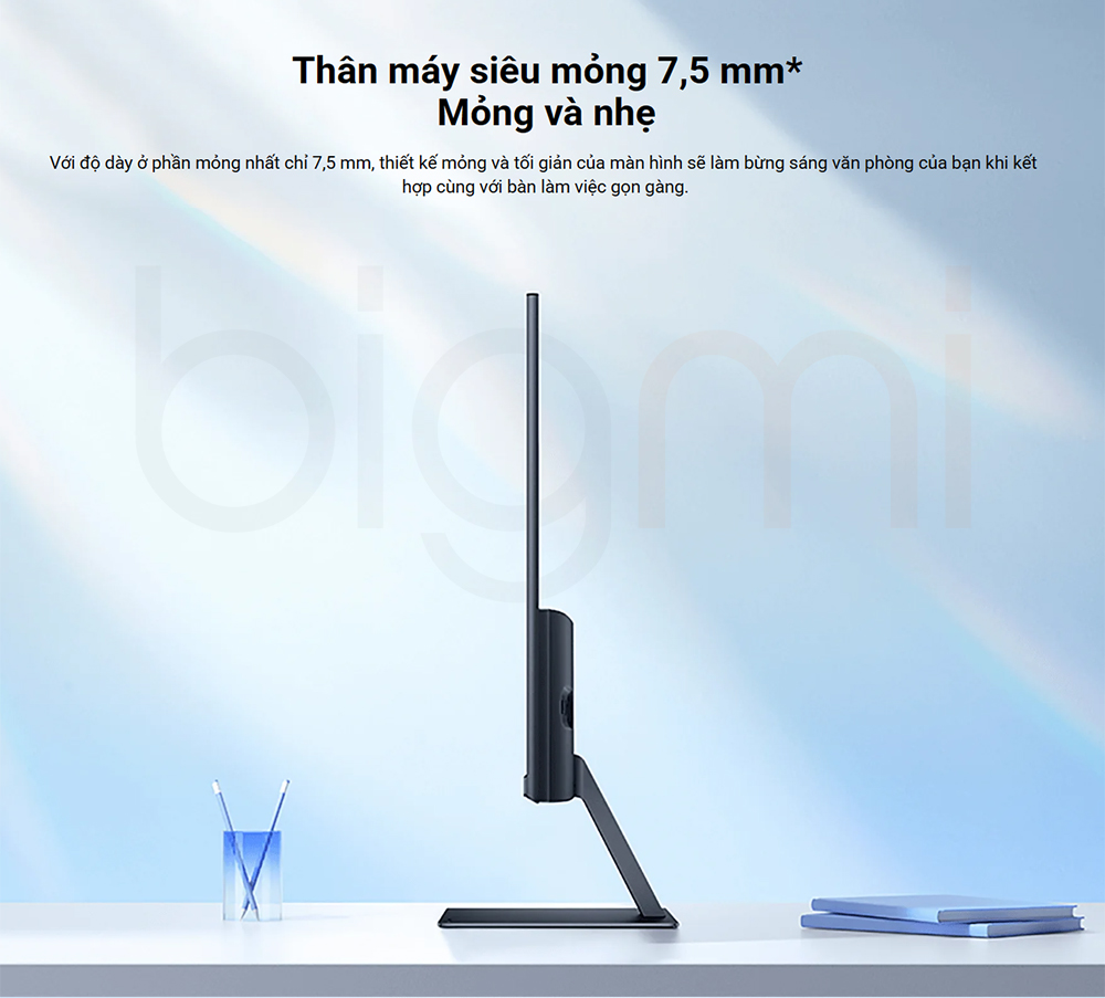 Man hinh Xiaomi A24i 24 inch Man hinh may tinh Xiaomi Monitor 24 inch mong chi 7.5mm
