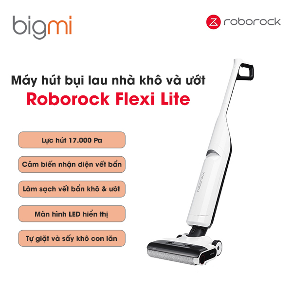 May hut bui lau nha Roborock Flexi lite