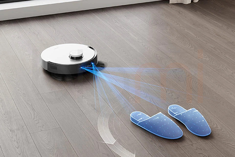 Robot Hut Bui Lau Nha Ecovacs Deebot X1 Omni nhan dien chuong ngai vat bang AIVI 3D