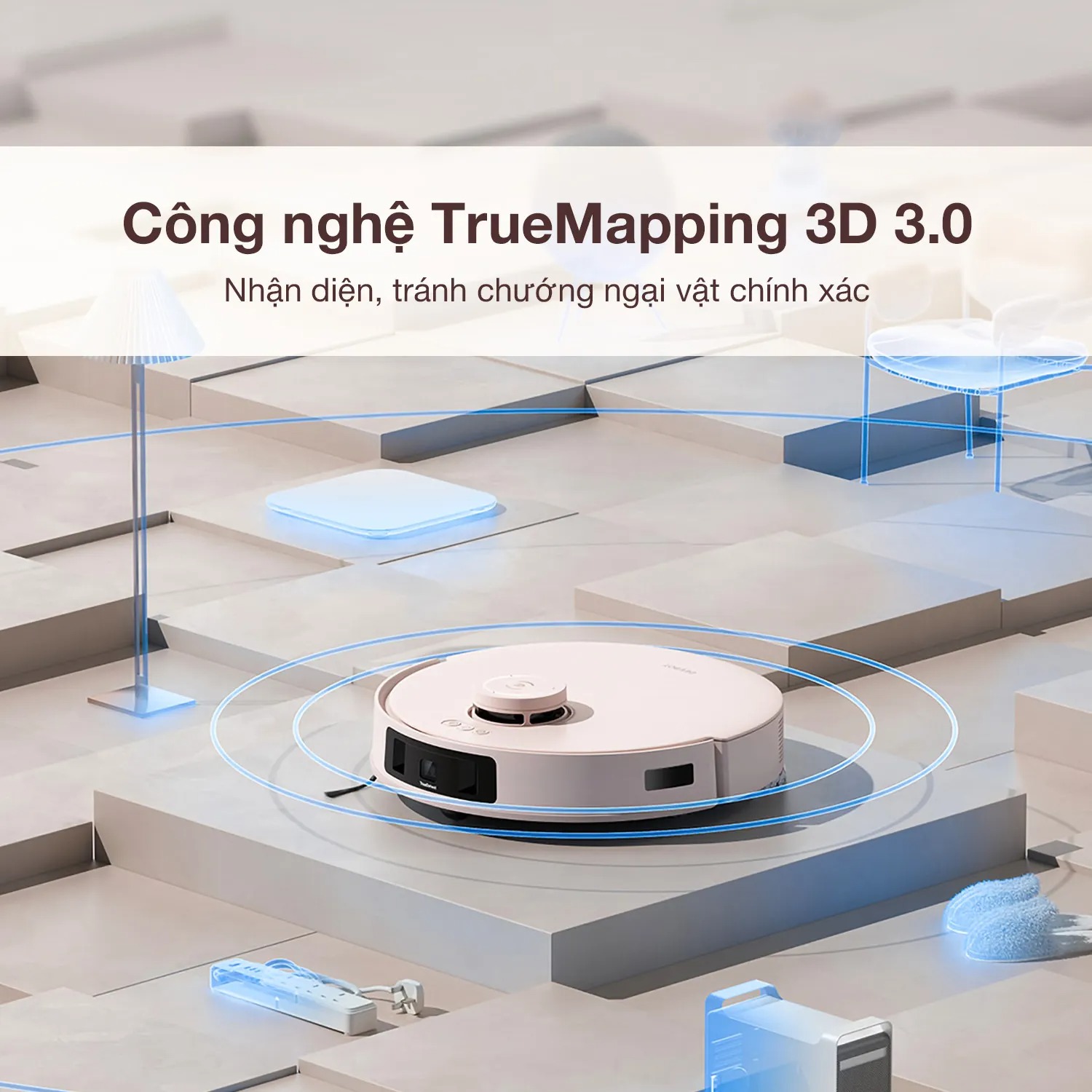 Robot hut bui lau nha Ecovacs Deebot T30 Pro Omni cong nghe truemapping 3D 3.0