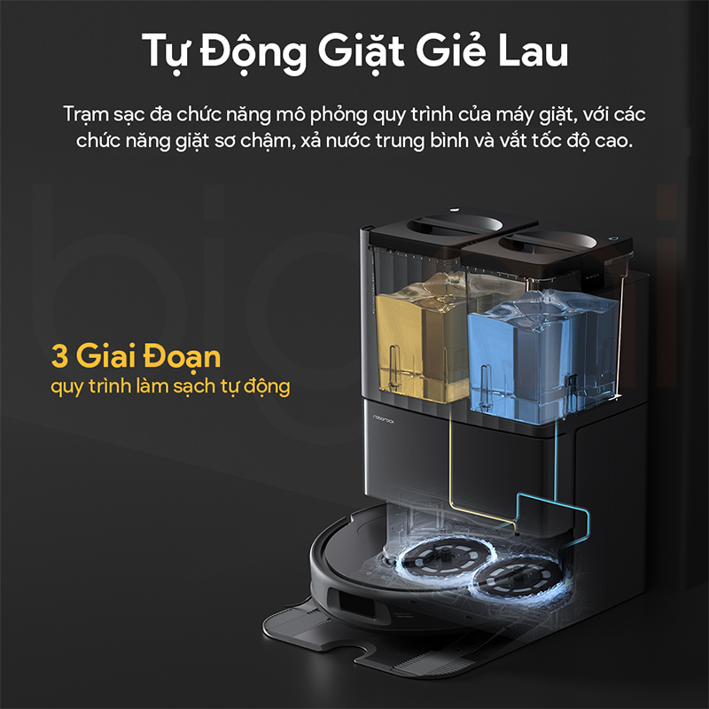 Bigmi Robot hut bui lau nha Roborock Qrevo S tinh nang 0