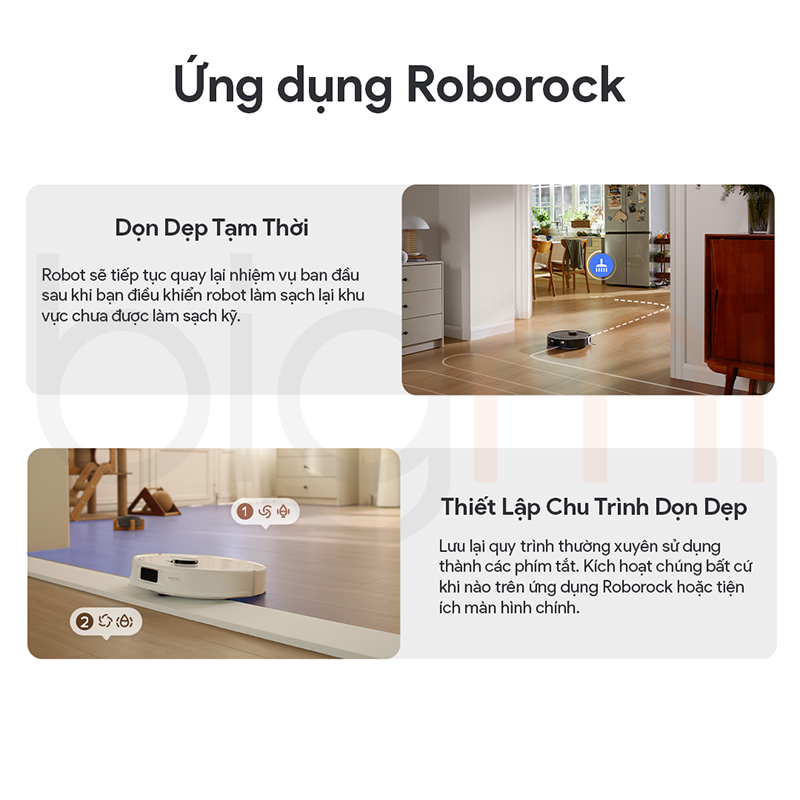 Bigmi Robot hut bui lau nha Roborock Qrevo S tinh nang 12