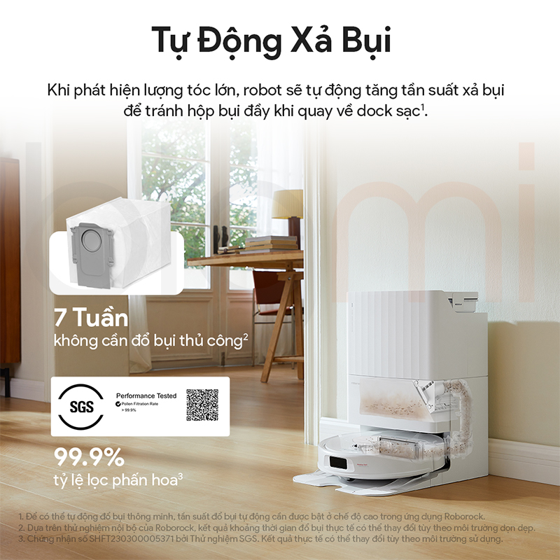 Bigmi Robot hut bui lau nha Roborock Qrevo S tinh nang 2