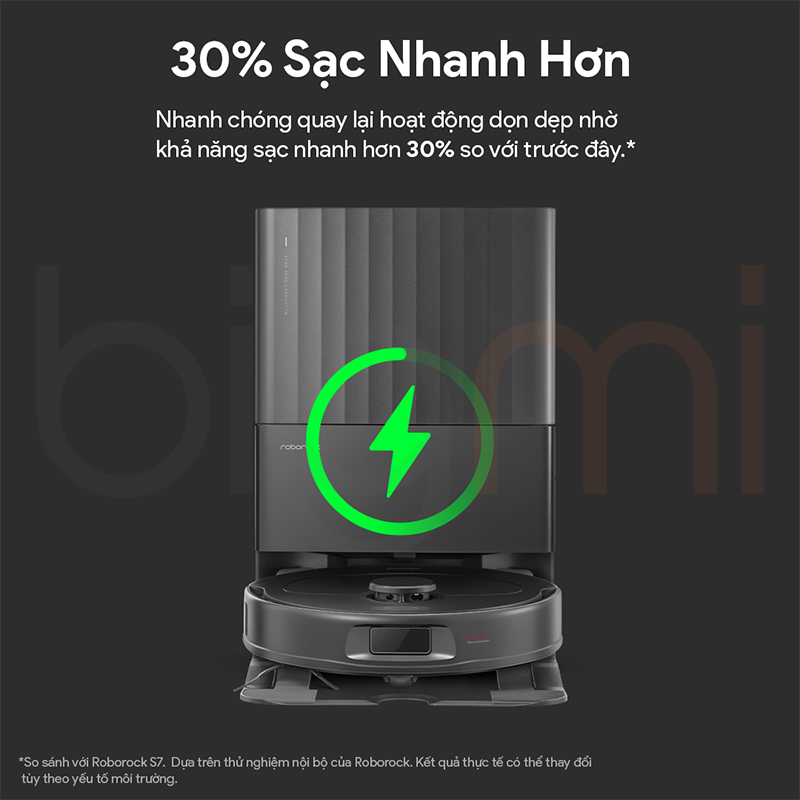 Bigmi Robot hut bui lau nha Roborock Qrevo S tinh nang 5