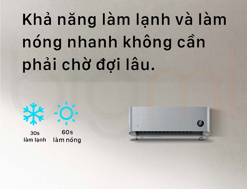 Dieu hoa may lanh 2 chieu Xiaomi Mijia KFR 35GW M1A1 lam lanh va suoi am nhanh