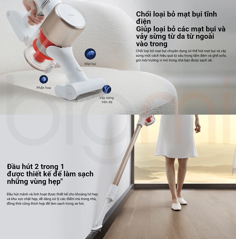 May hut bui Xiaomi G9 Plus BHR6185EU lam sach bui va mat bui
