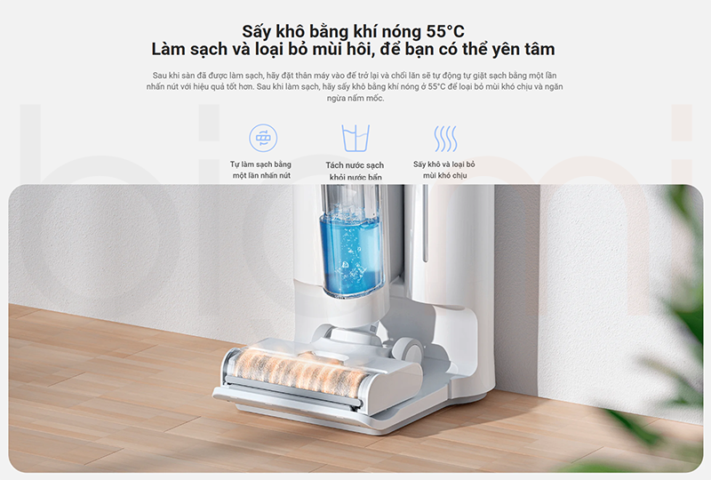 May hut bui Xiaomi Truclean W10 Ultra May hut bui lau nha kho va uot say kho bang khi nong