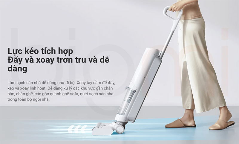 May hut bui Xiaomi Truclean W10 Ultra May hut bui lau nha kho va uot than may nhe de dieu khien