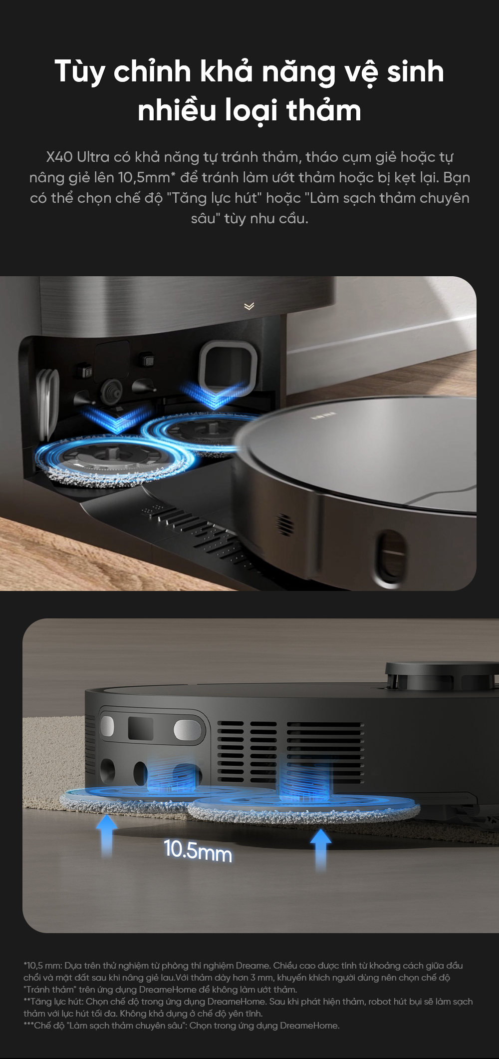 Robot hut bui lau nha Dreame X40 Ultra bigbotvn 11