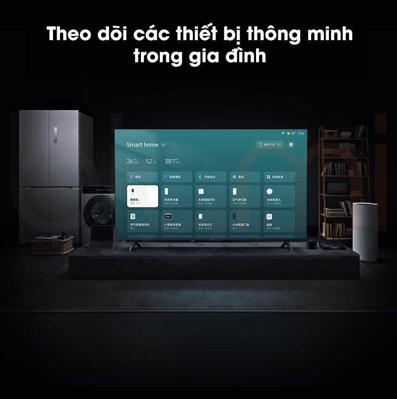 Smart Tivi 43 inch Xiaomi Redmi A43 2025 theo doi cac thiet bi thong minh trong nha