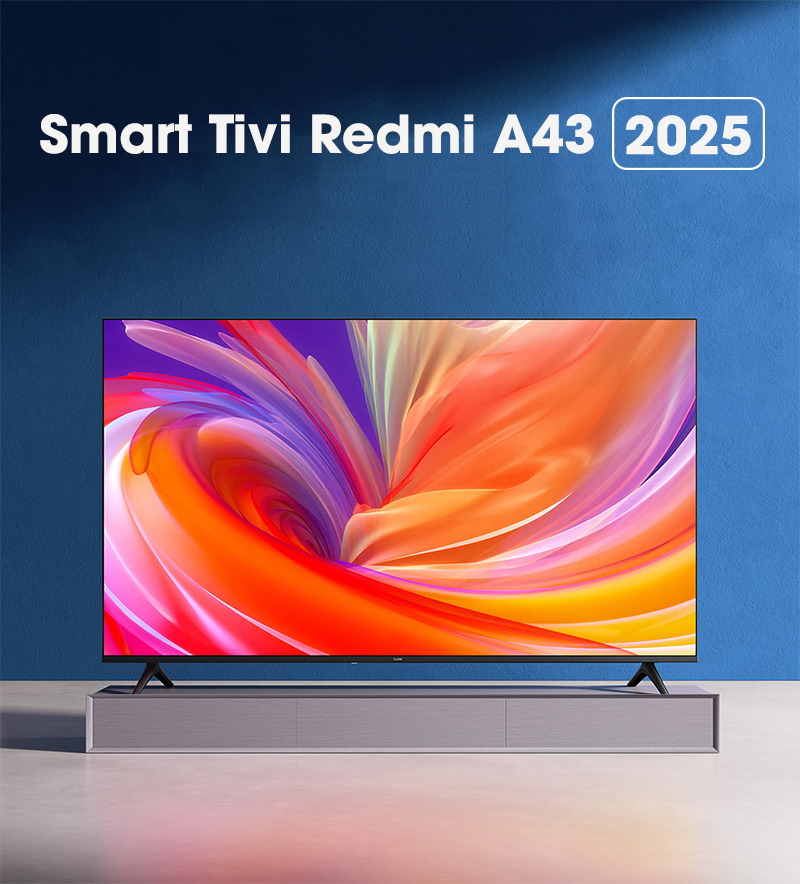 Smart Tivi 43 inch Xiaomi Redmi A43 2025 thiet ke tinh te