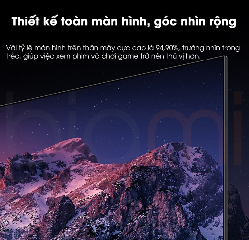 Smart Tivi 43 inch Xiaomi Redmi A43 2025 thiet ke vien mong