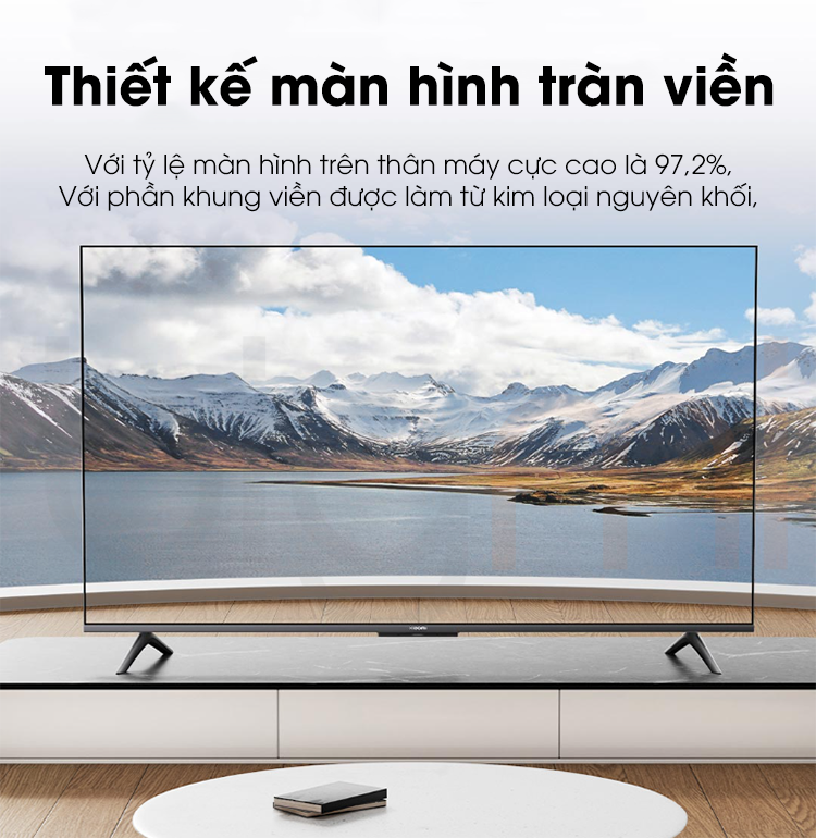 Smart Tivi Xiaomi A50 50 inch model 2024 thiet ke tran vien nguyen khoi