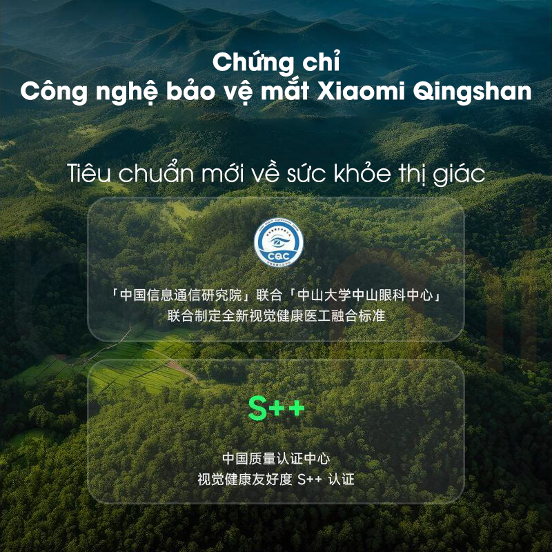 Smart Tivi Xiaomi S55 Mini LED 55 inch chung chi bao ve mat