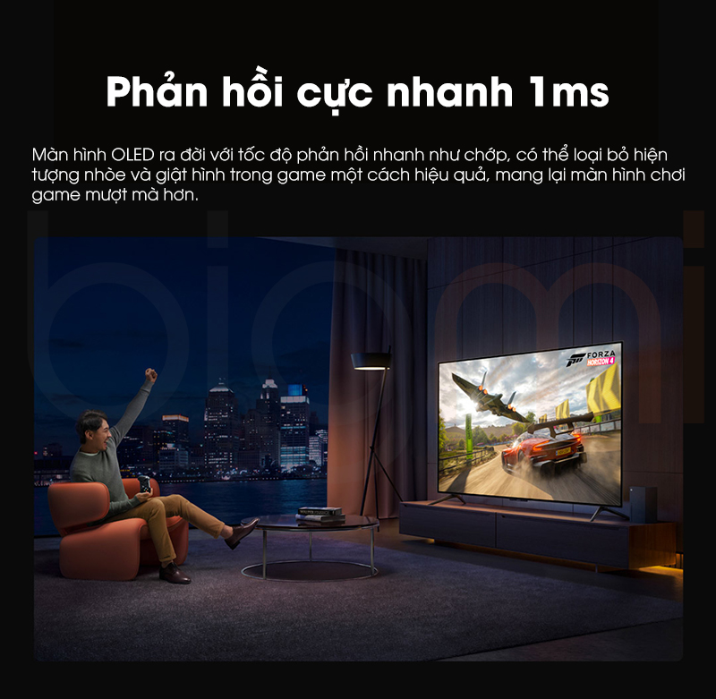 Smart Tivi Xiaomi TV6 65 inch OLED 4K Man hinh sieu mong 4.6mm 13
