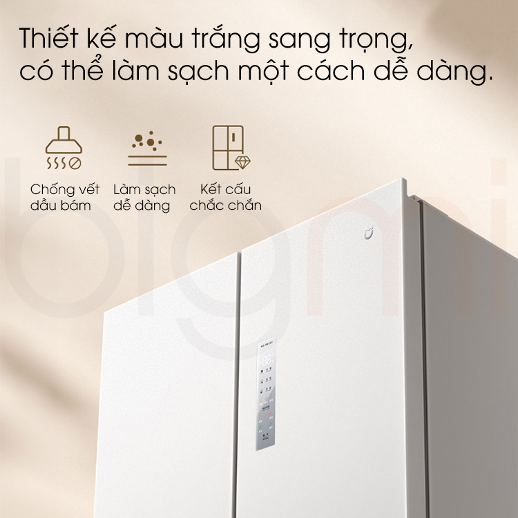 Tu lanh Xiaomi Mijia 518L BCD 518WMBI 4 canh thiet ke va chat lieu cao cap