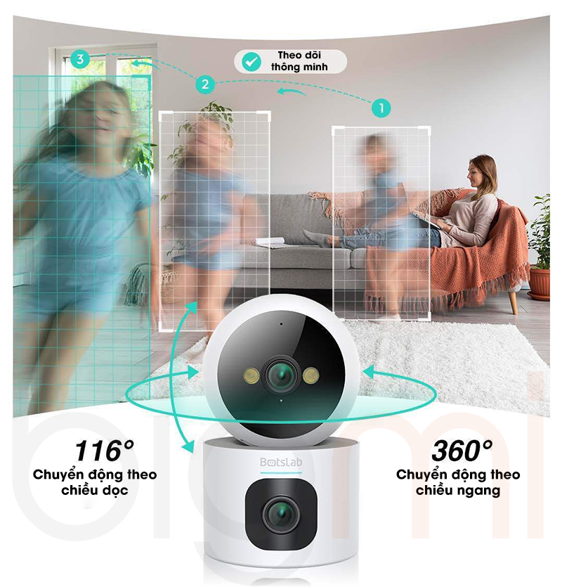 Camera IP Wifi 2 ong kinh Botslab C231 bigmi 5