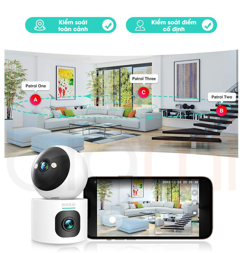 Camera IP Wifi 2 ong kinh Botslab C231 bigmi 9