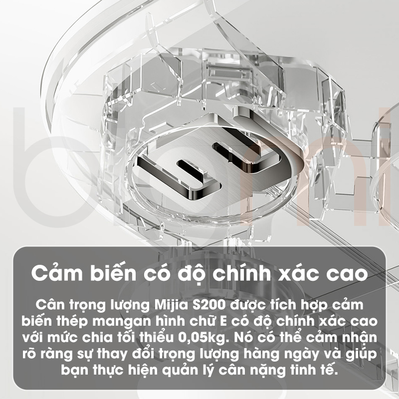 Can suc khoe thong minh Xiaomi Mijia S200 cam bien chinh