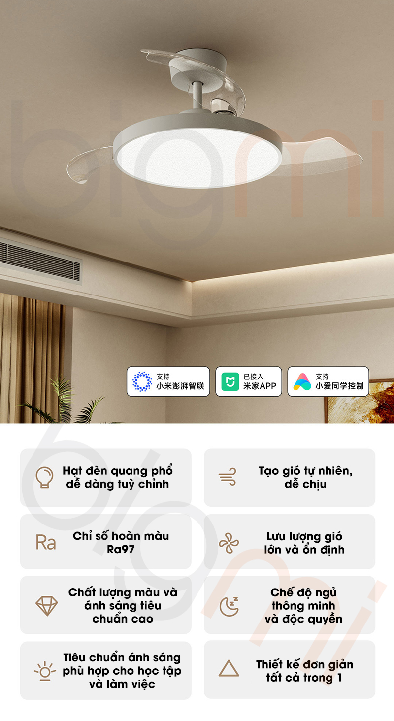 Den Quat Tran Xiaomi Mijia 42 inch 2 trong 1 1
