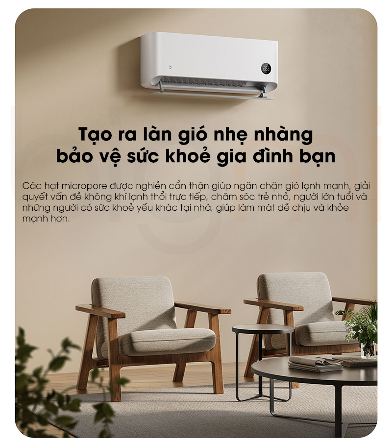 Dieu hoa may lanh 2 chieu Xiaomi Mijia KFR 50GW M2A1 2HP 18000BTU 4
