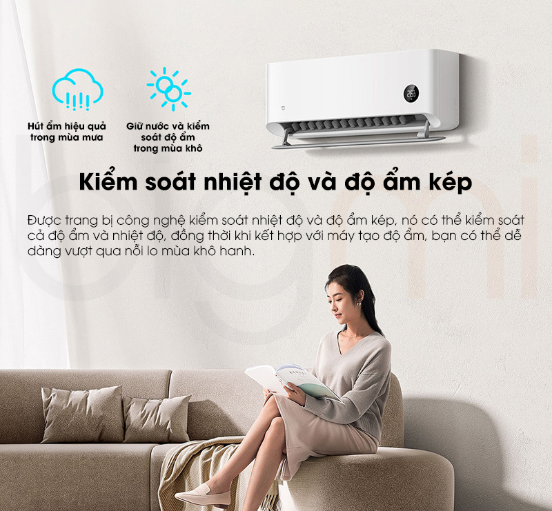 Dieu hoa may lanh 2 chieu Xiaomi Mijia KFR 50GW M2A1 2HP 18000BTU 8