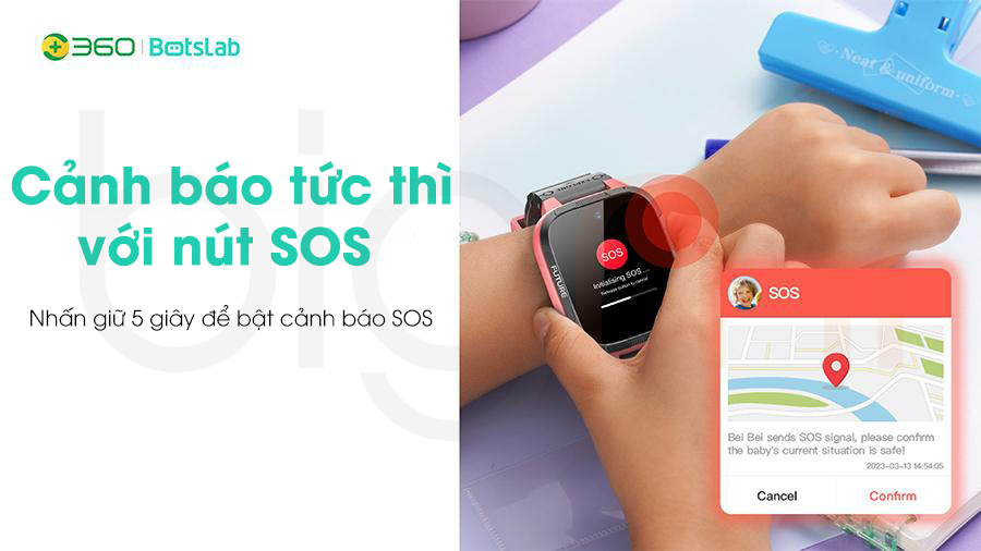 Dong ho dinh vi tre em Botslab E3 dinh vi gps 5