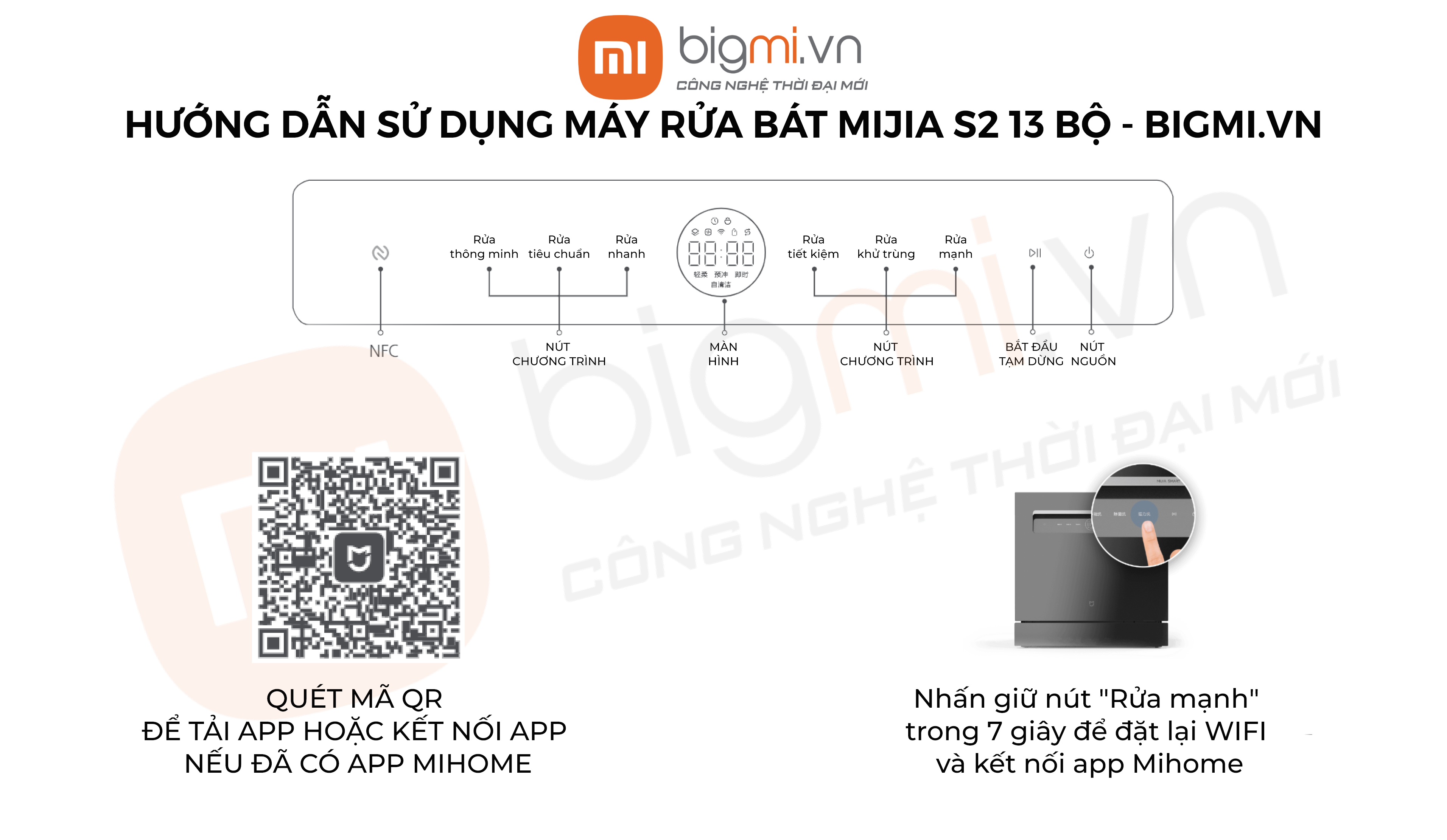 HDSD may rua chen bat xiaomi mijia S2 13 BO