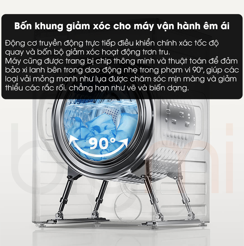May giat 12kg Xiaomi Mijia MJ301 XQG120MJ301 4 khung giam