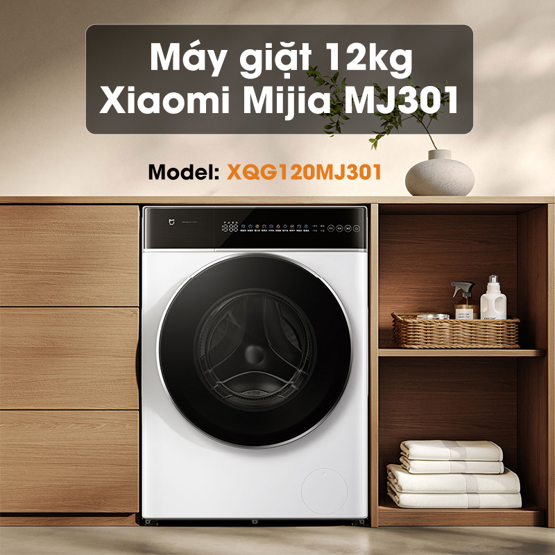 May giat 12kg Xiaomi Mijia MJ301 XQG120MJ301 ngoai hinh