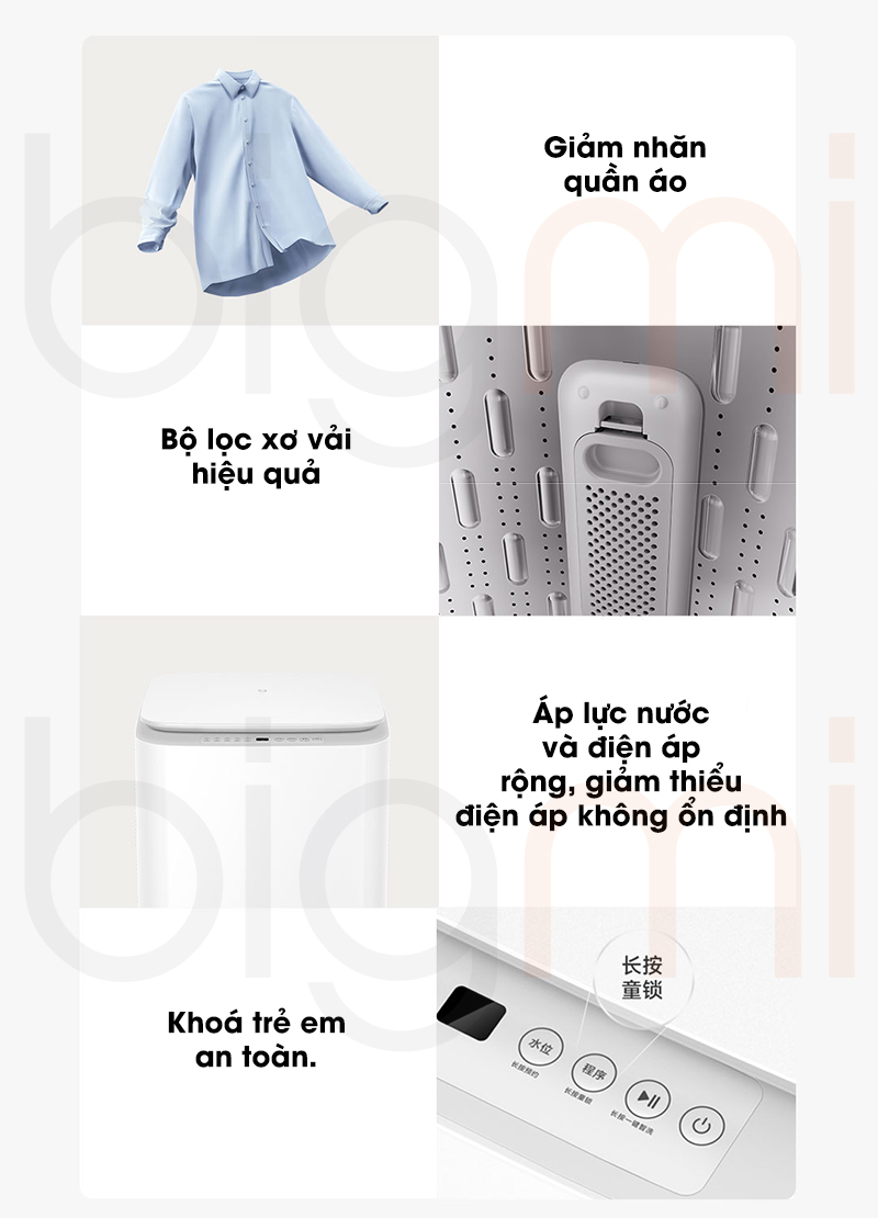 May giat long dung Xiaomi Mijia 8kg 15