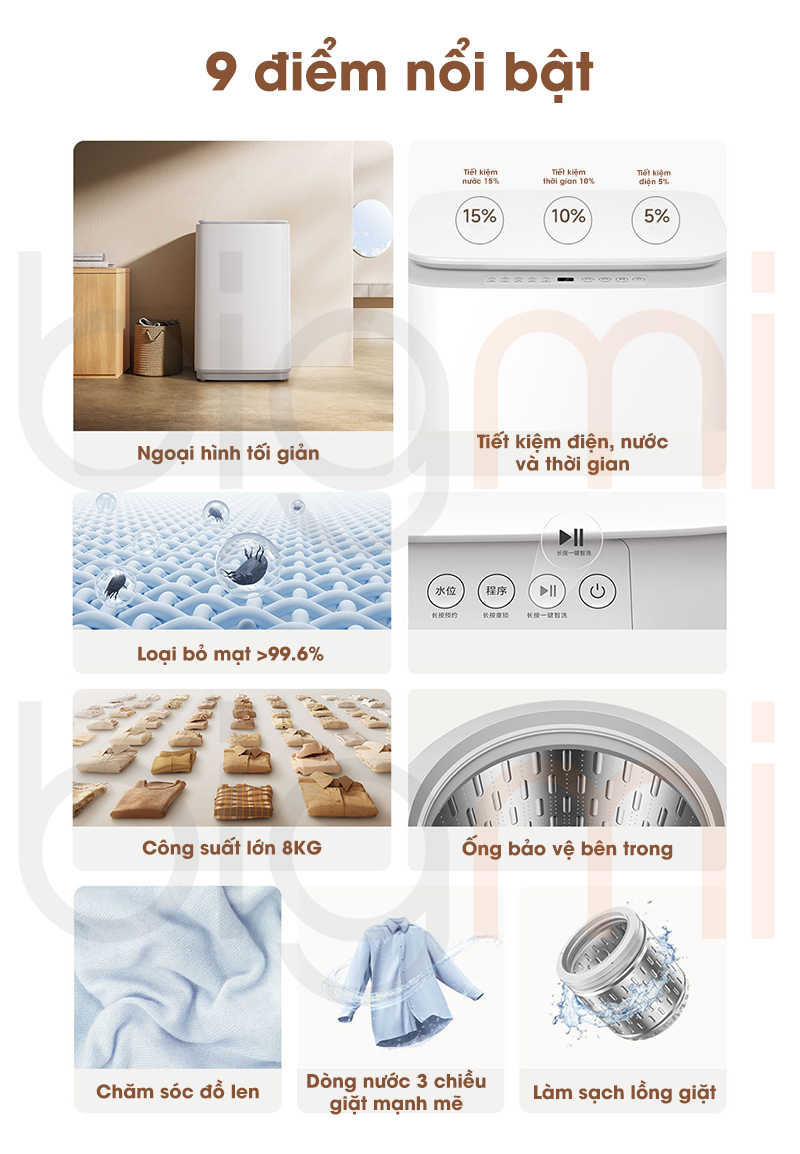 May giat long dung Xiaomi Mijia 8kg 2