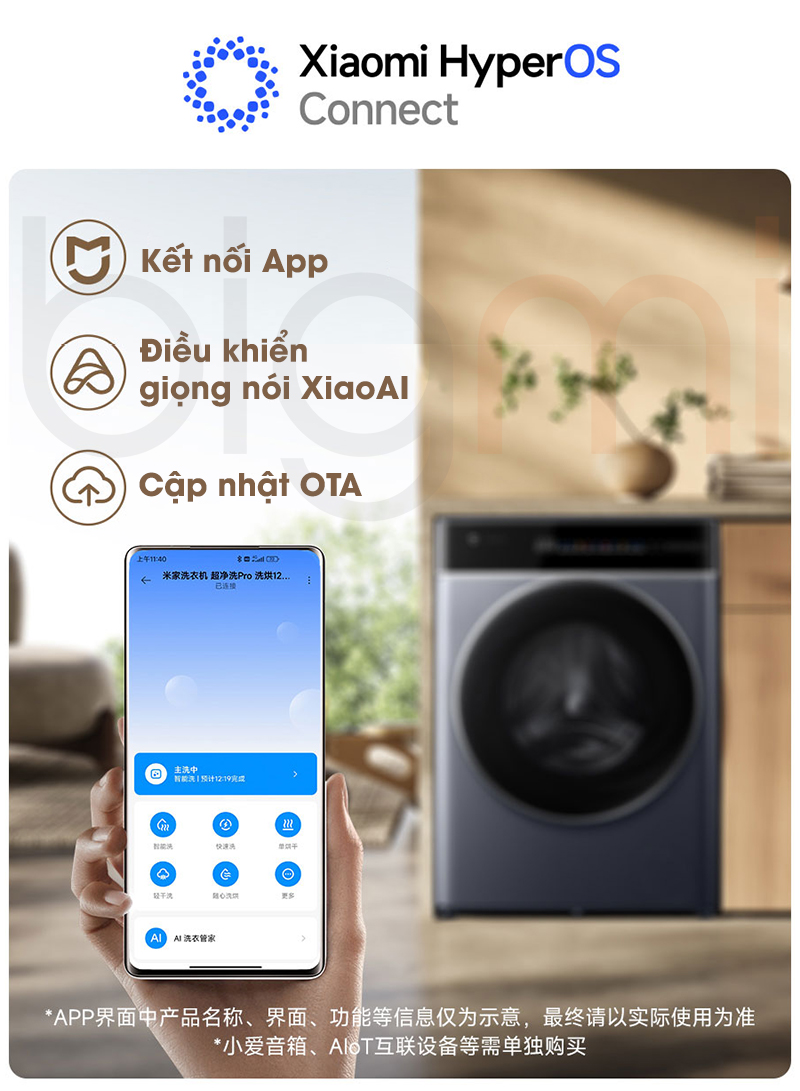 May giat say Xiaomi Mijia Pro Mj302 XHQG120MJ302 Giat 12Kg say 9Kg 16