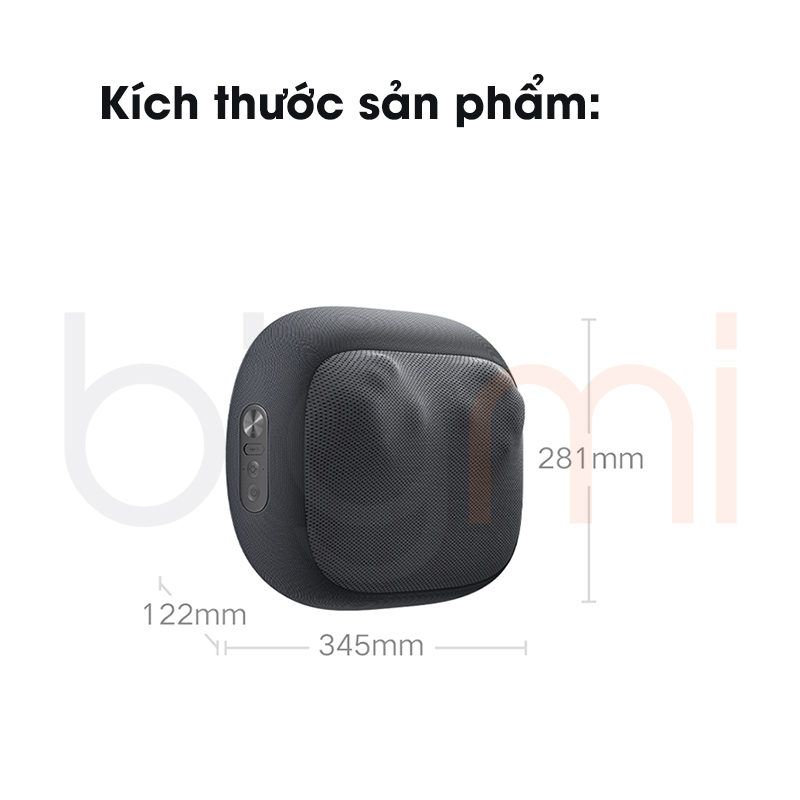 May massage lung Xiaomi Mijia 2 trong 1 kiem tua lung chuom nong ket noi app 9