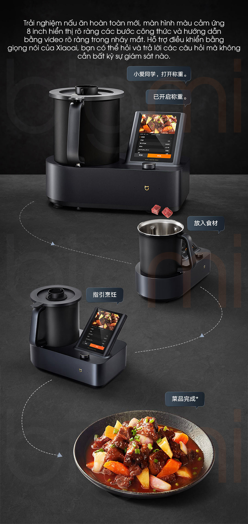 May nau an thong minh Xiaomi Mijia MCC01M 35 in 1 8