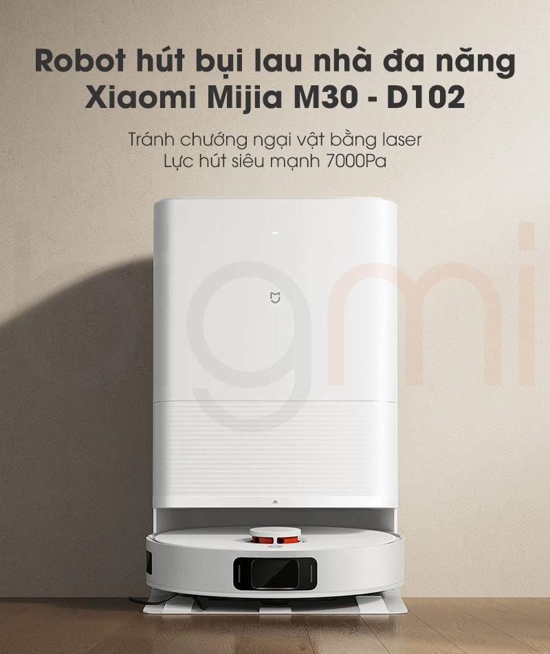 Robot hut bui lau nha Xiaomi Mijia M30 D102 ngoai hinh