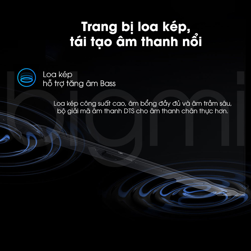 Smart Tivi Xiaomi Redmi A75 75 inch 2025 trang bi loa kep