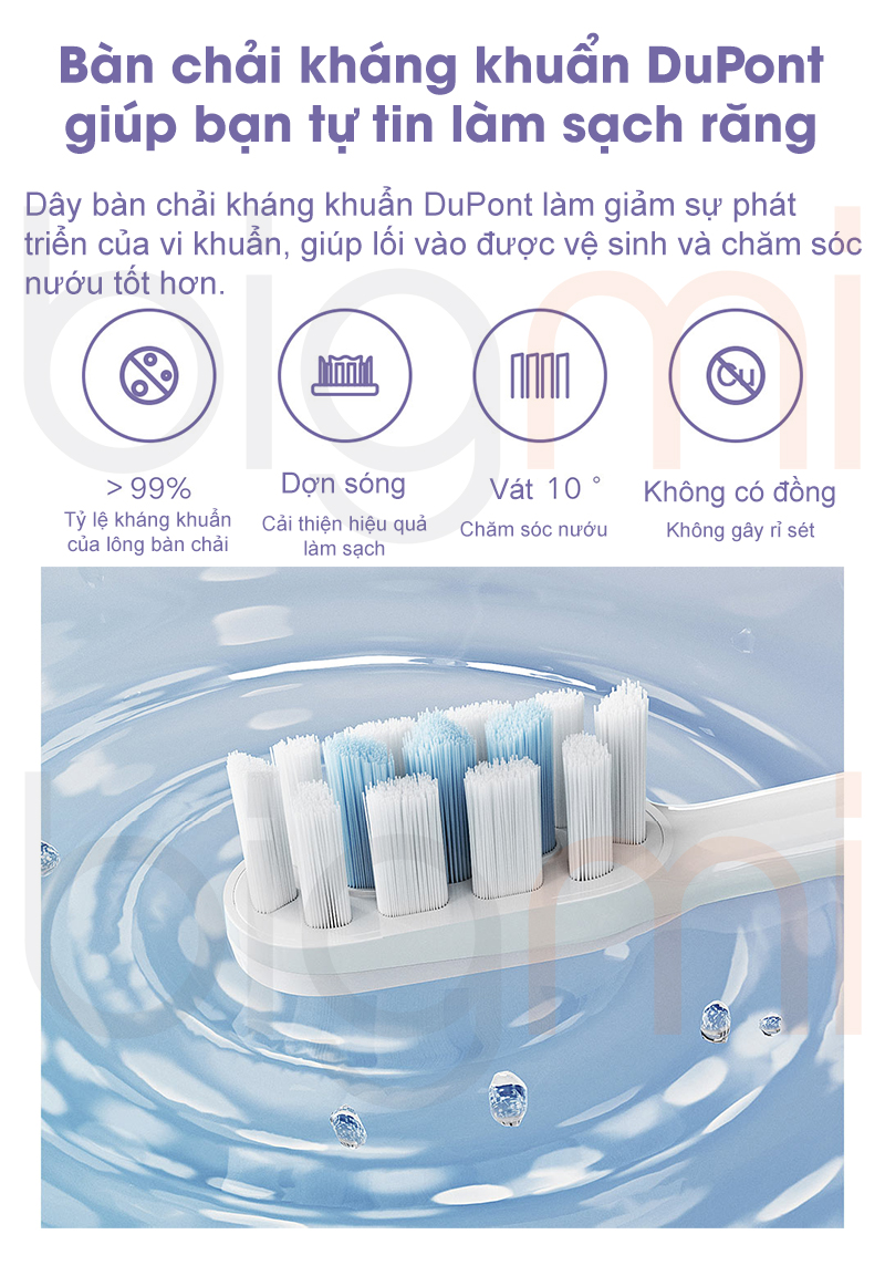 Ban chai dien Xiaomi Mijia Sonic T302 MES608 dau long chai dupont