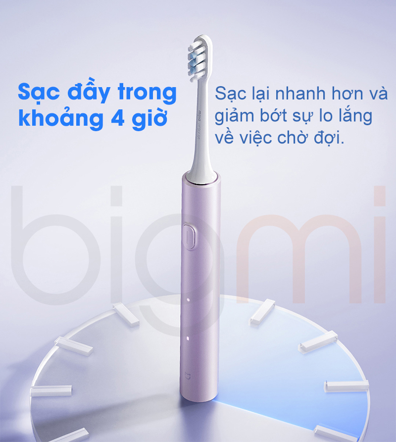 Ban chai dien Xiaomi Mijia Sonic T302 MES608 sac nhanh 1